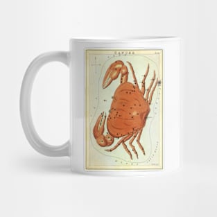 Cancer the Crab, from Urania's Mirror, Vintage Signs of the Zodiac Mug